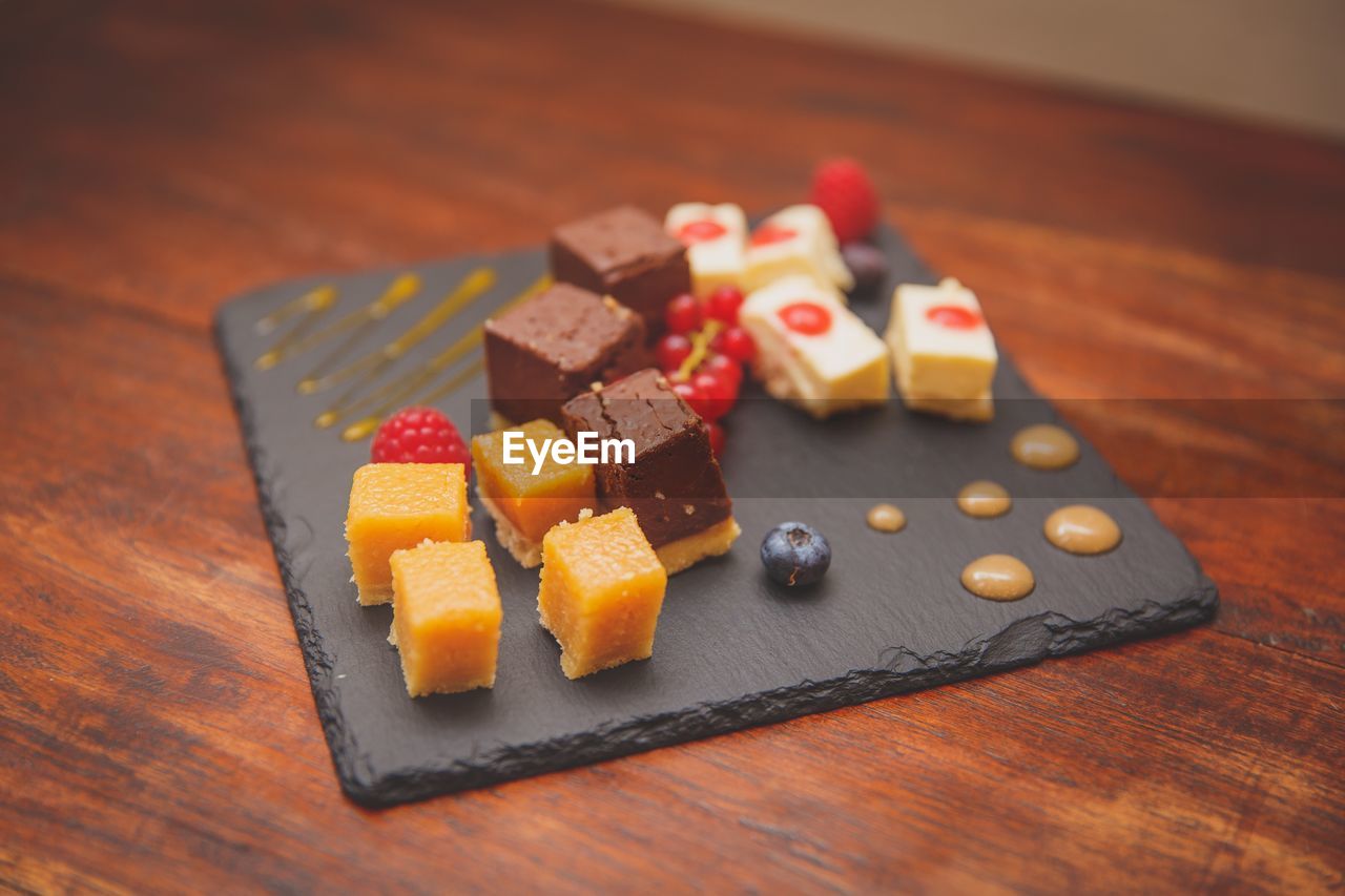 Close-up of food on table