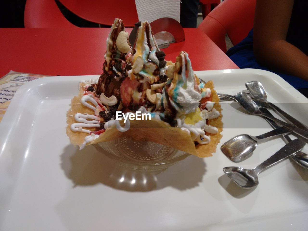 Close-up of ice cream in bowl