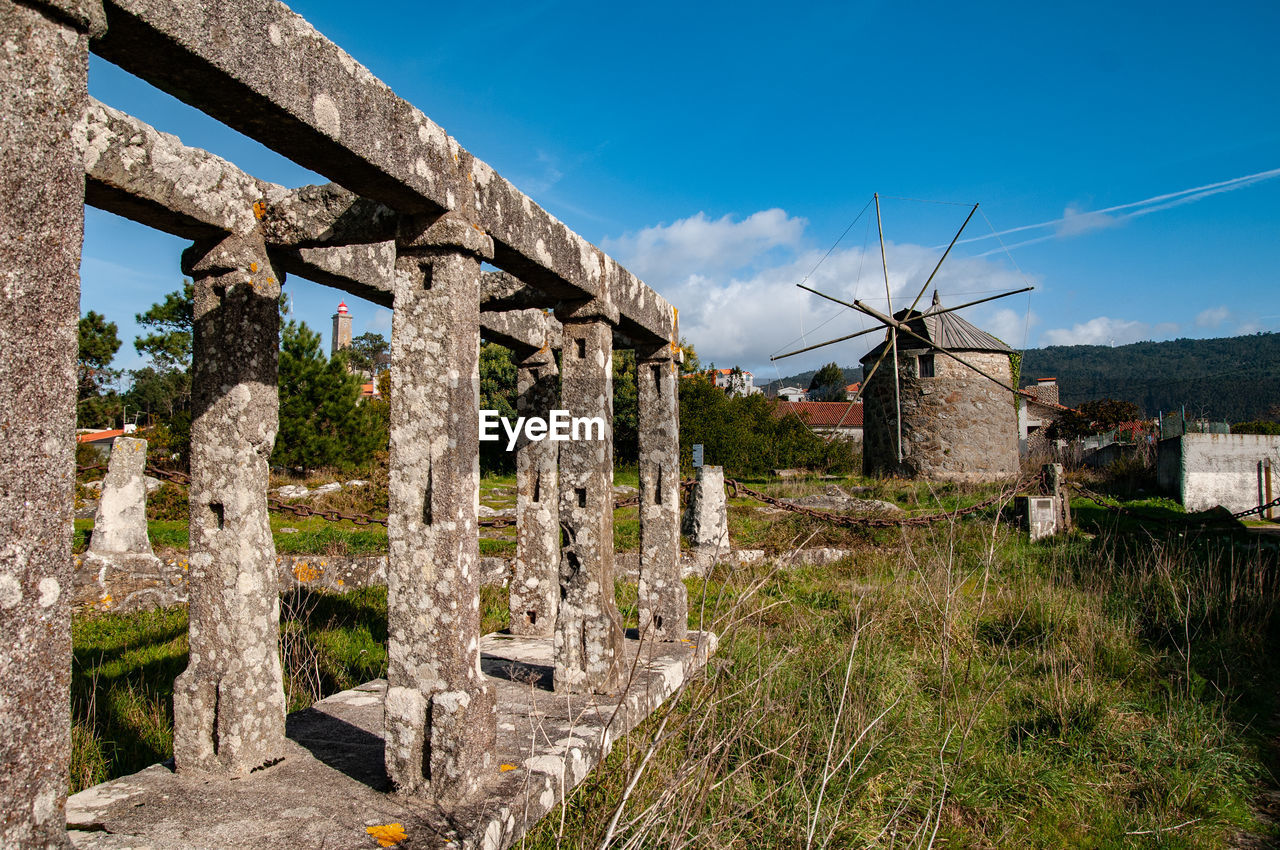 BUILT STRUCTURE ON LANDSCAPE AGAINST THE SKY