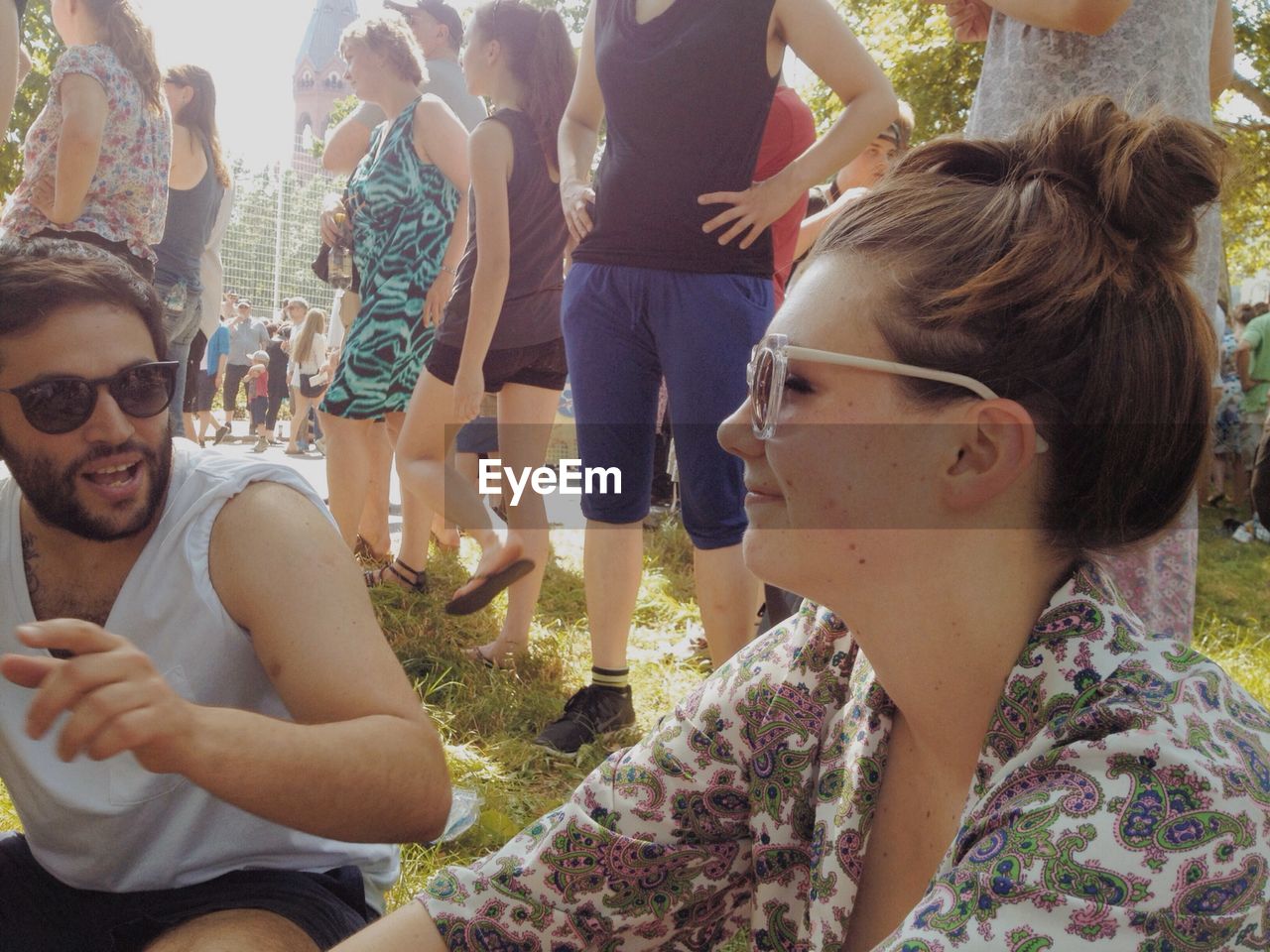 People at carnival of cultures