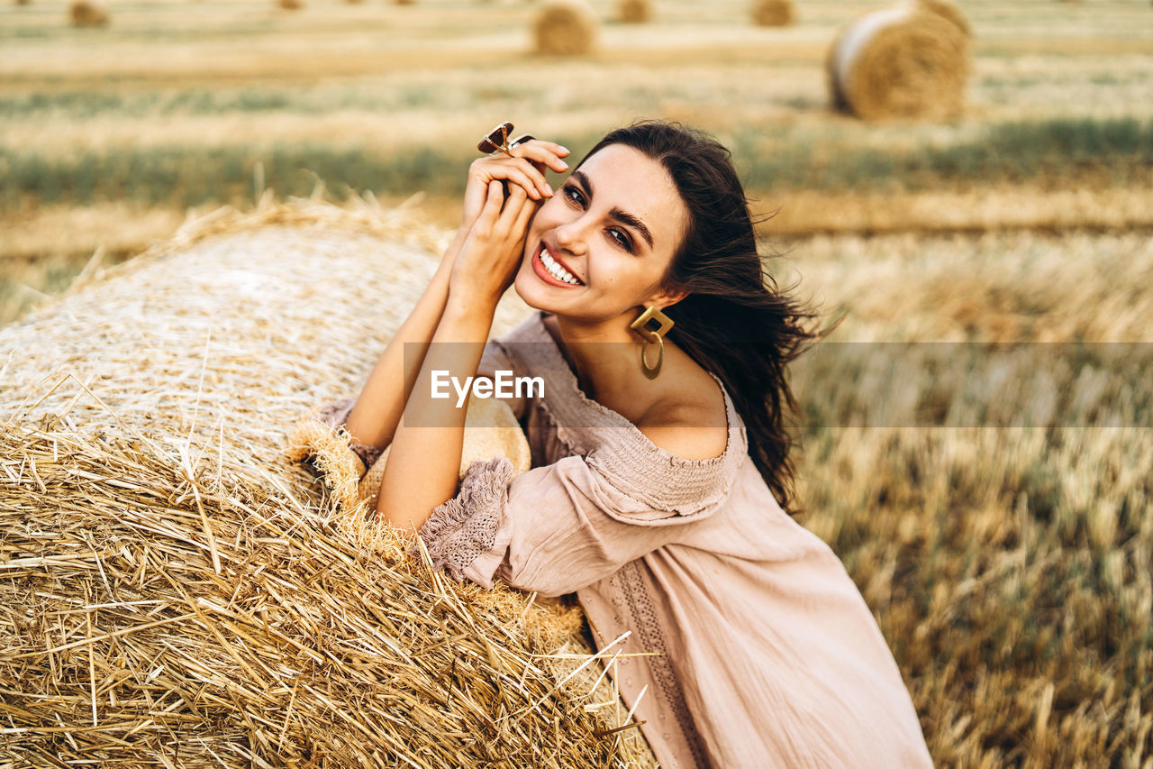 Portrait of smiling young woman