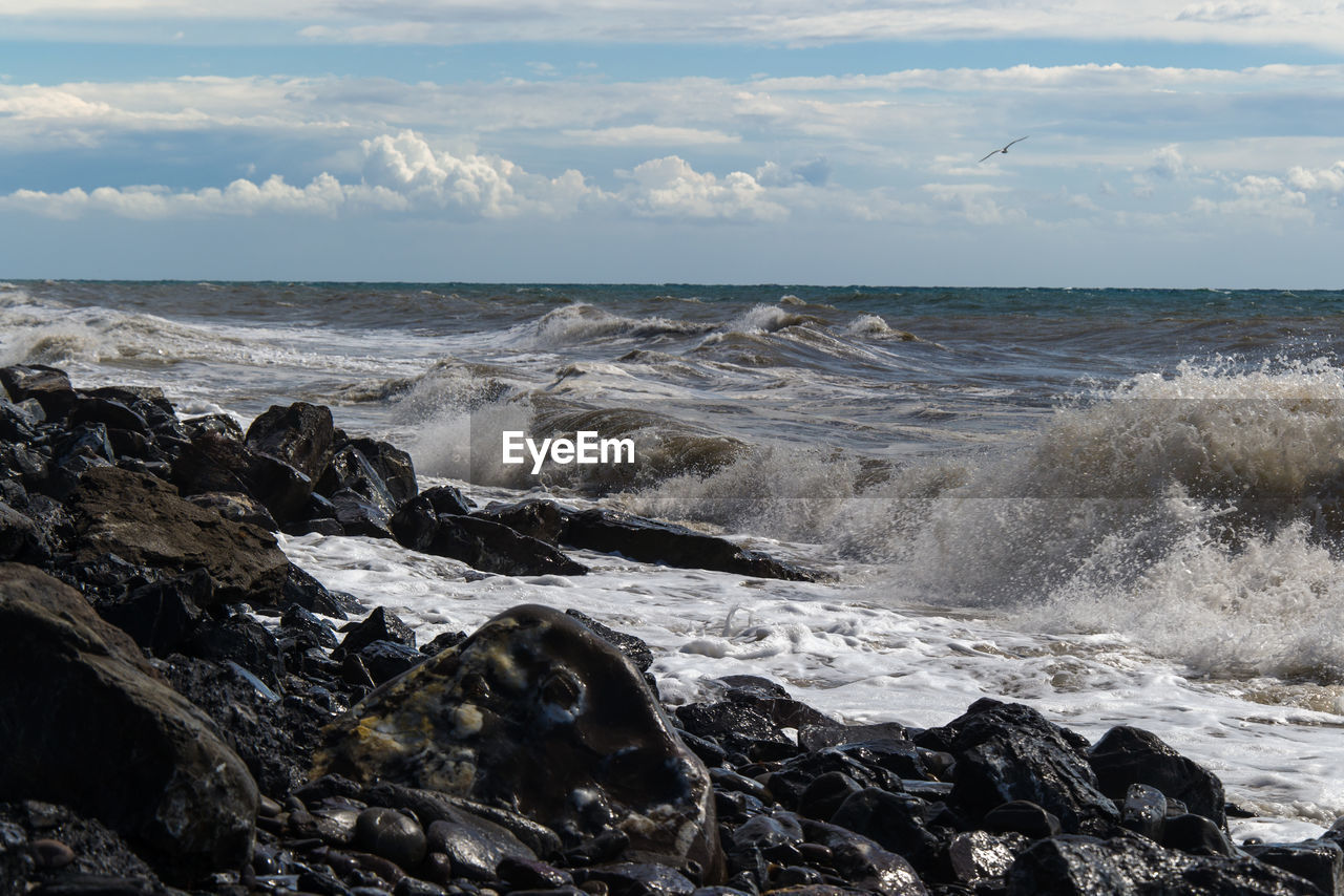 Scenic view of sea against sky