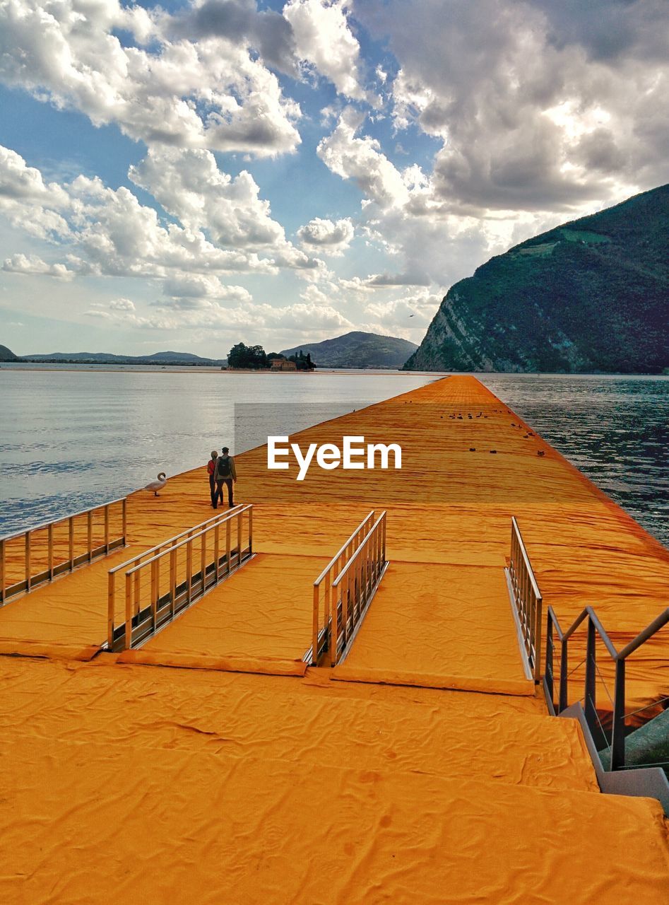 VIEW OF PIER OVER SEA