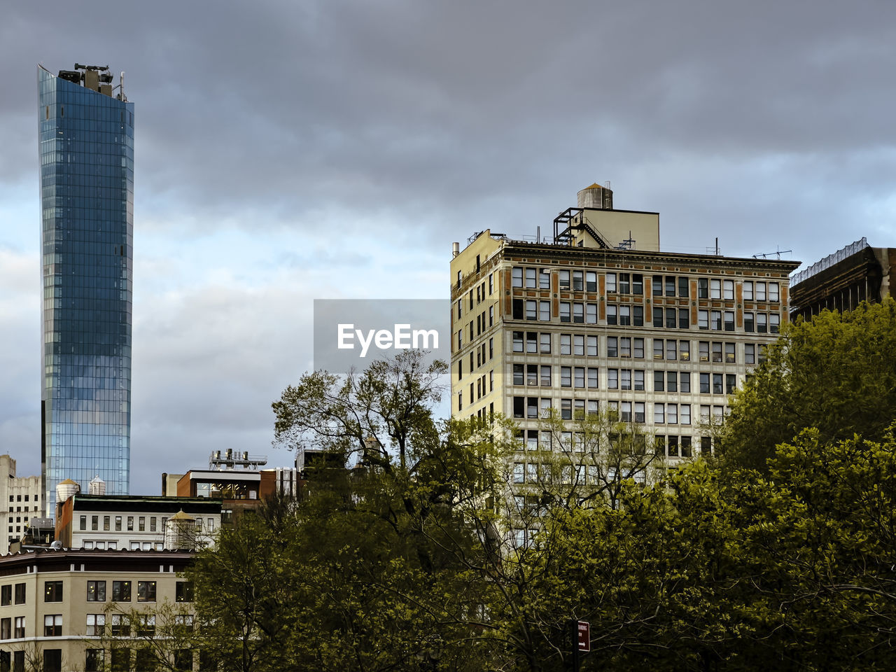 Low angle view of buildings against sky