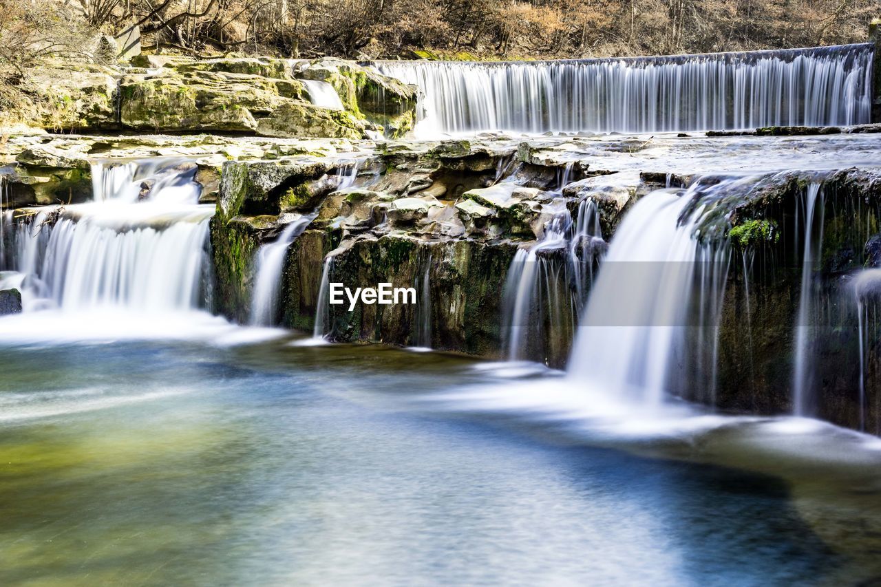 SCENIC VIEW OF WATERFALL