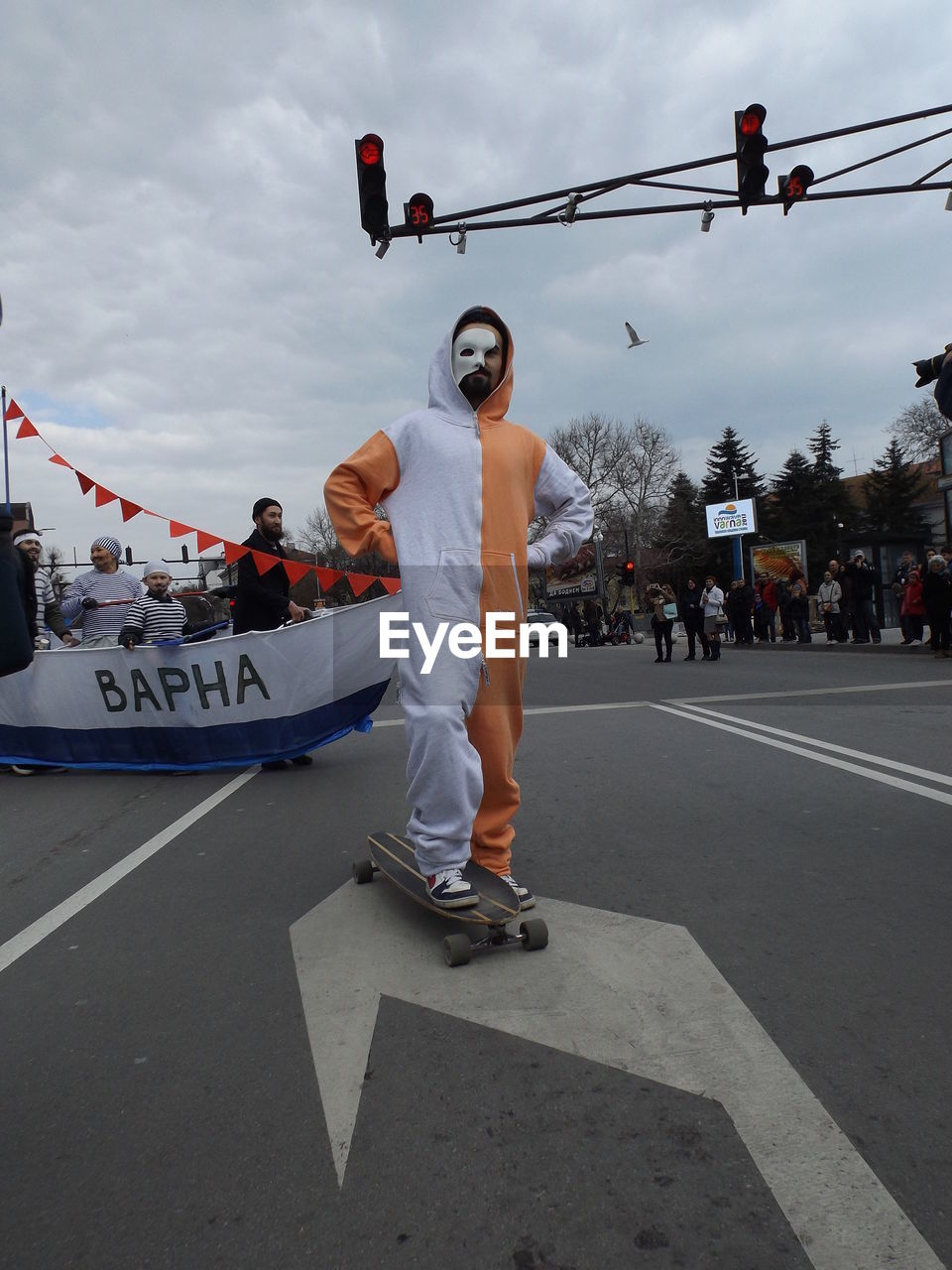 PERSON STANDING ON ROAD