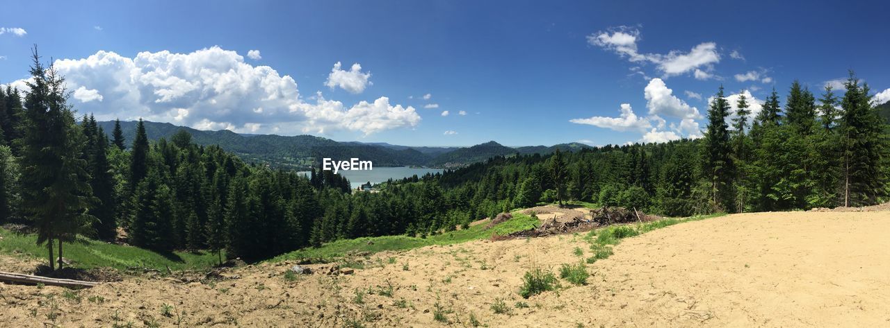 Panoramic view of landscape against sky