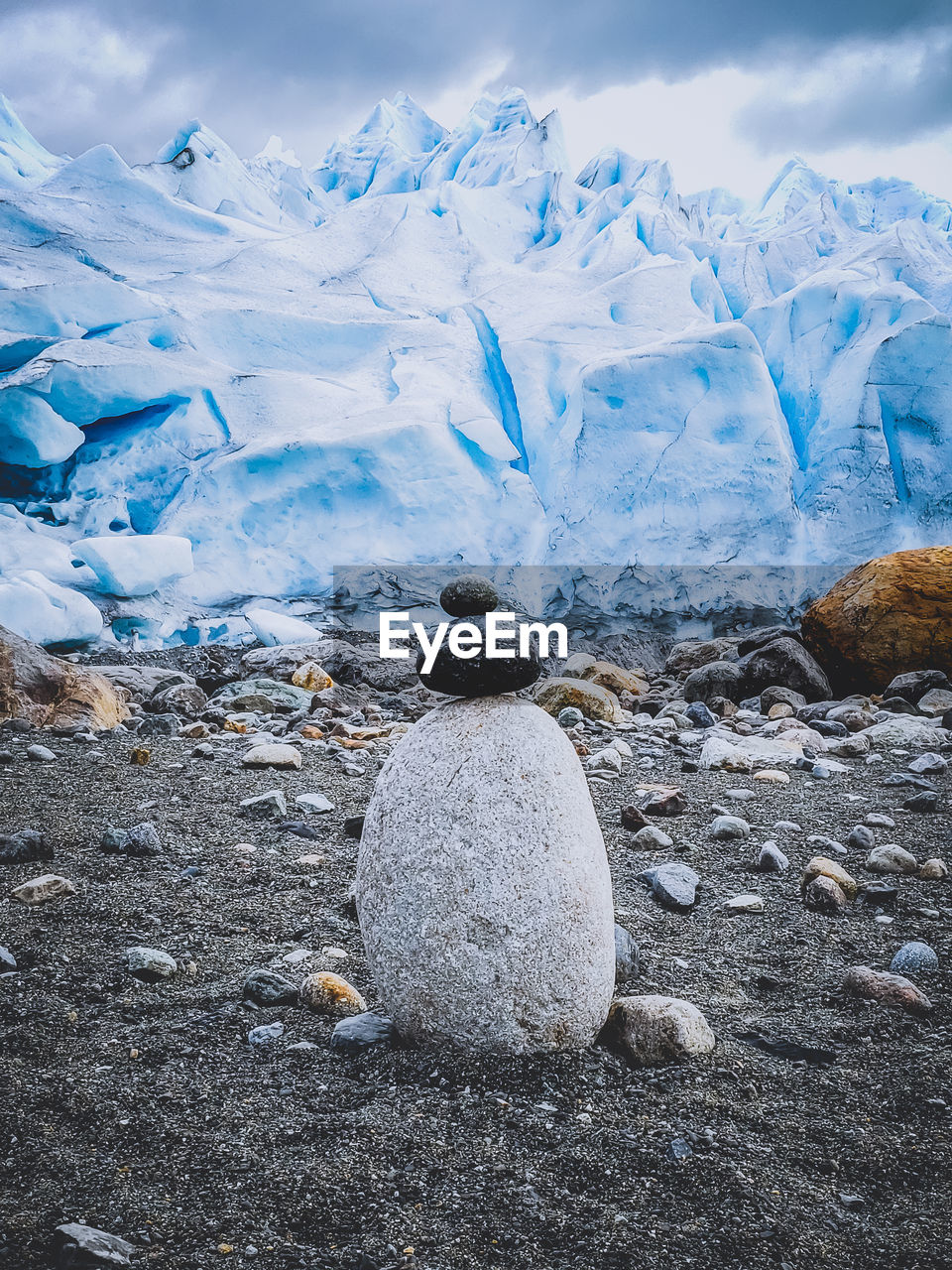 Full frame shot of snow covered land