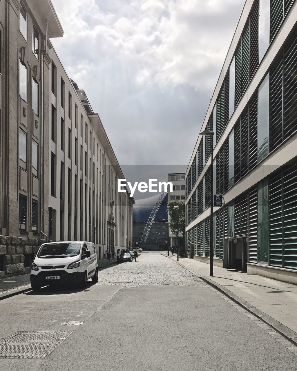 VIEW OF CITY STREET THROUGH WINDOW