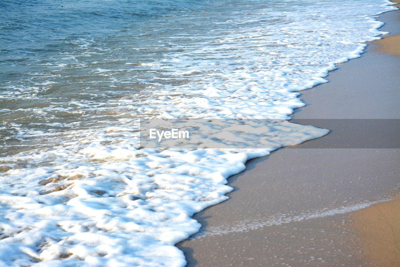 HIGH ANGLE VIEW OF SEA WAVES