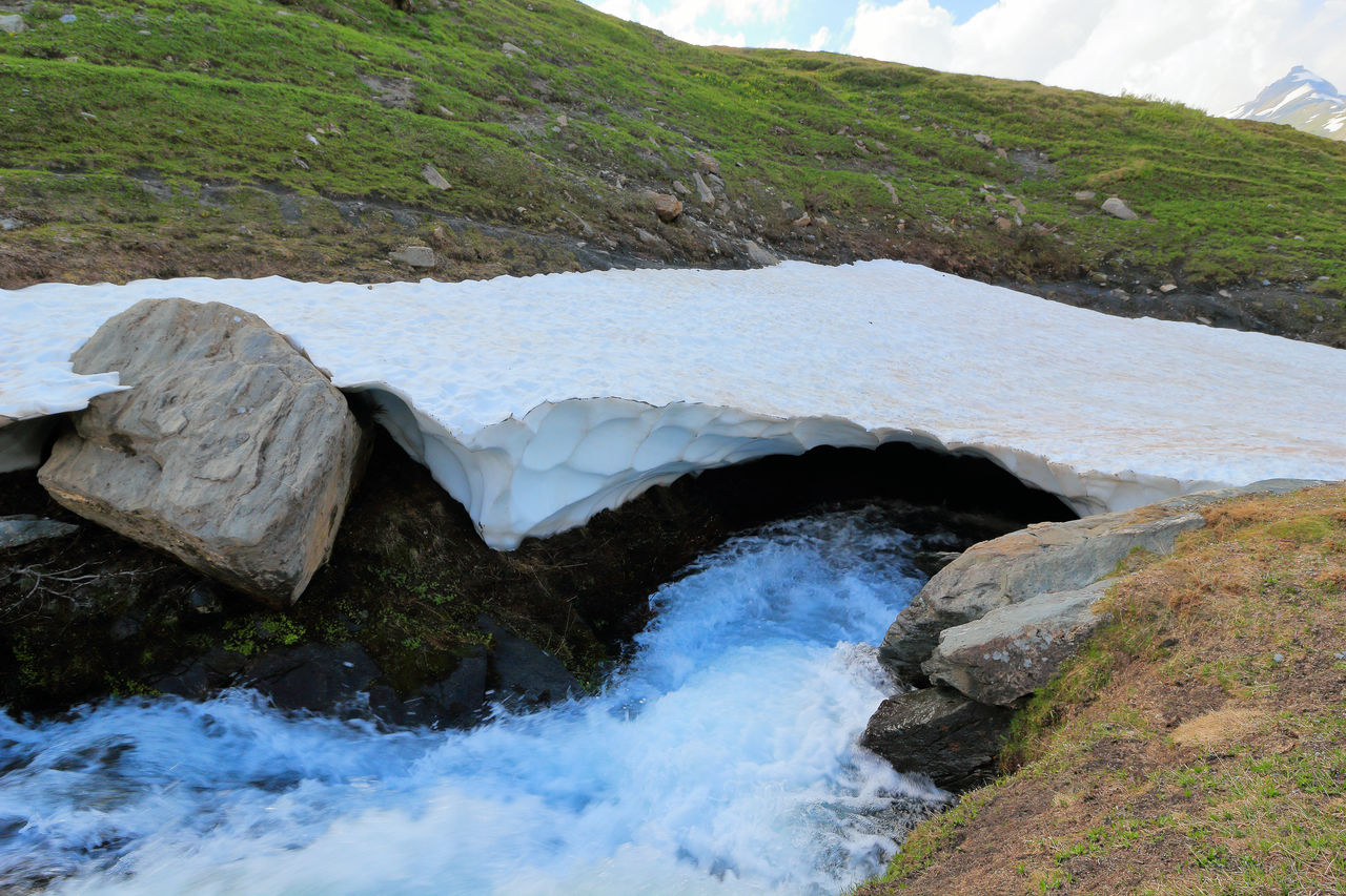 SCENIC VIEW OF ROCKS IN RIVER