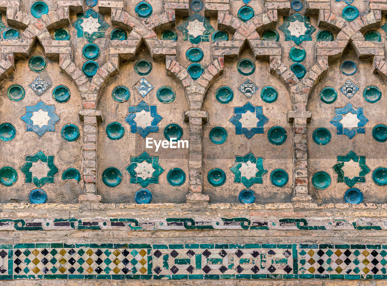 Full frame shot of mudéjar style patterned wall