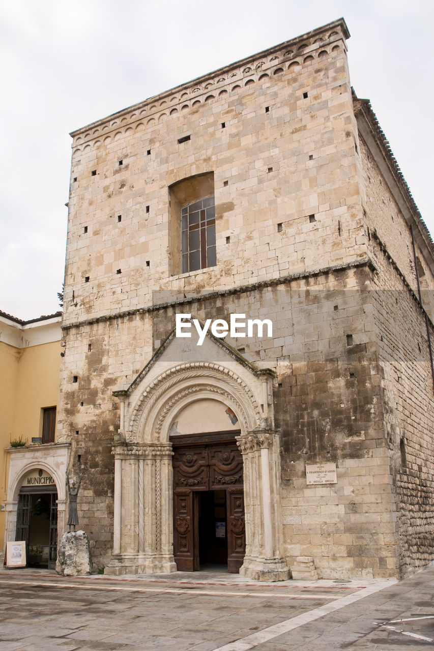 LOW ANGLE VIEW OF CHURCH