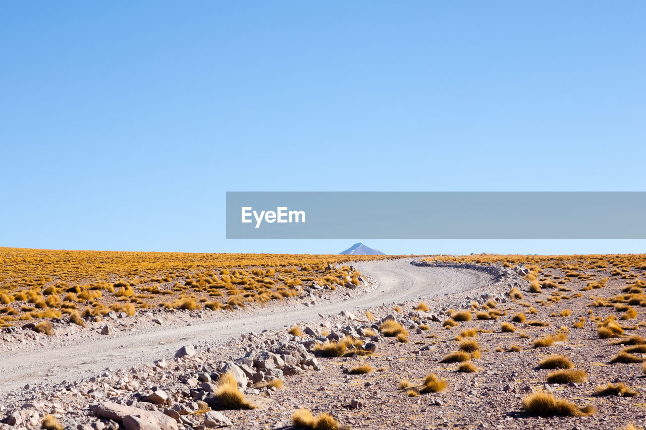 SCENIC VIEW OF LAND AGAINST CLEAR SKY