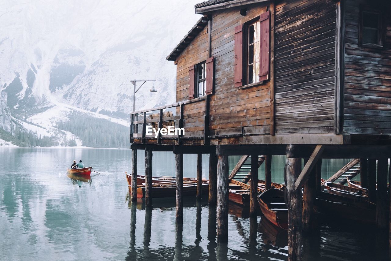 VIEW OF NAUTICAL VESSEL IN WINTER