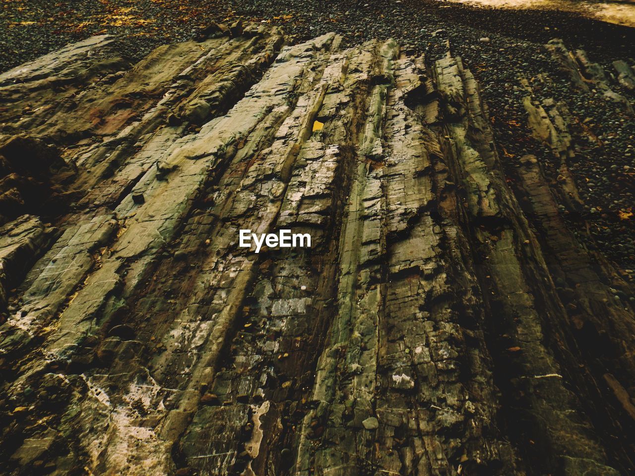 Aerial view of rocky landscape