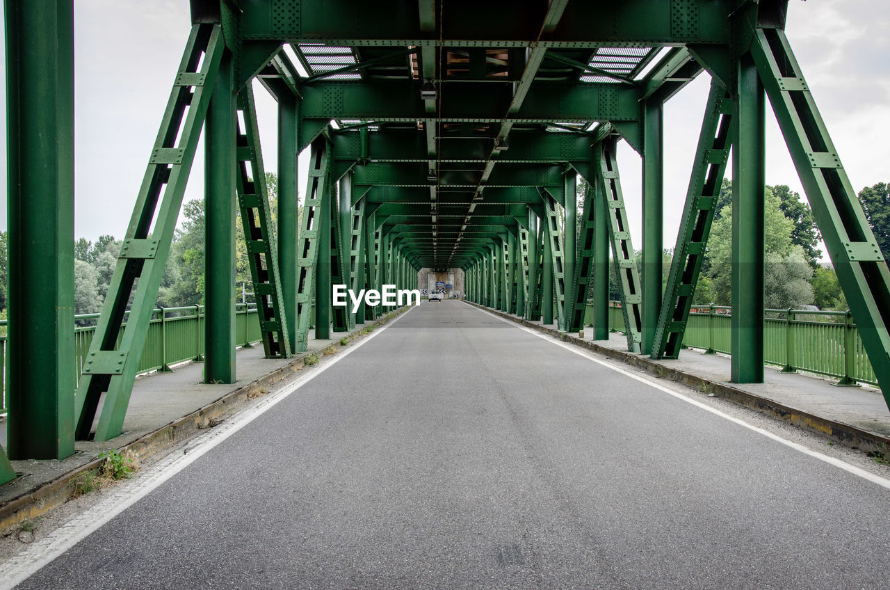 View of car on bridge