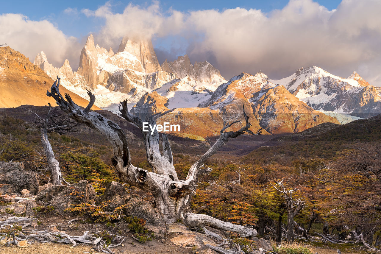 SCENIC VIEW OF SNOWCAPPED MOUNTAIN AGAINST SKY