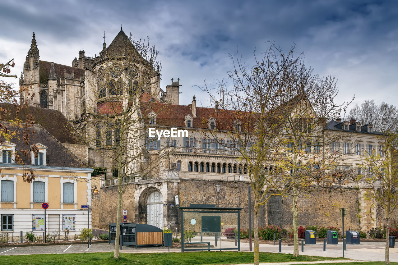 View of abbey of saint-germain in auxerre, france