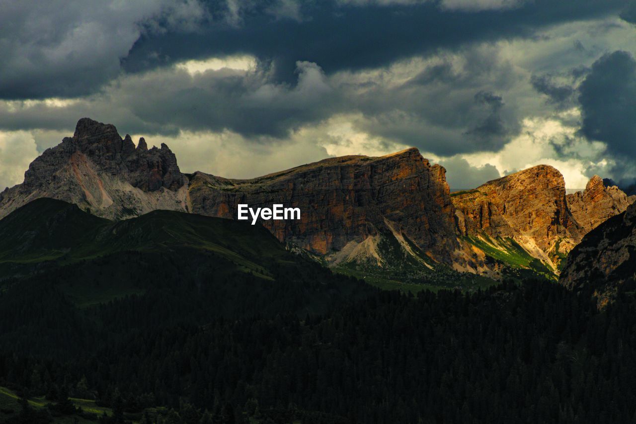 Cloud - Sky Mountain Sky Scenics - Nature Beauty In Nature Tranquil Scene Tranquility Nature Environment Non-urban Scene Rock No People Landscape Mountain Range Idyllic Land Rock Formation Rock - Object Remote Solid Formation Outdoors Mountain Peak Eroded