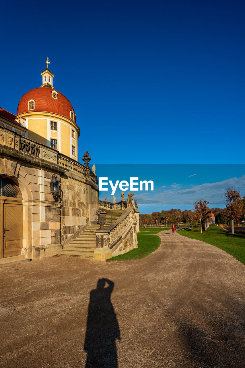 Panoramic view on moritzburg castle, germany.