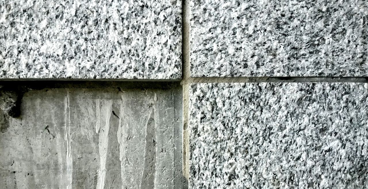 Detail shot of grey wall