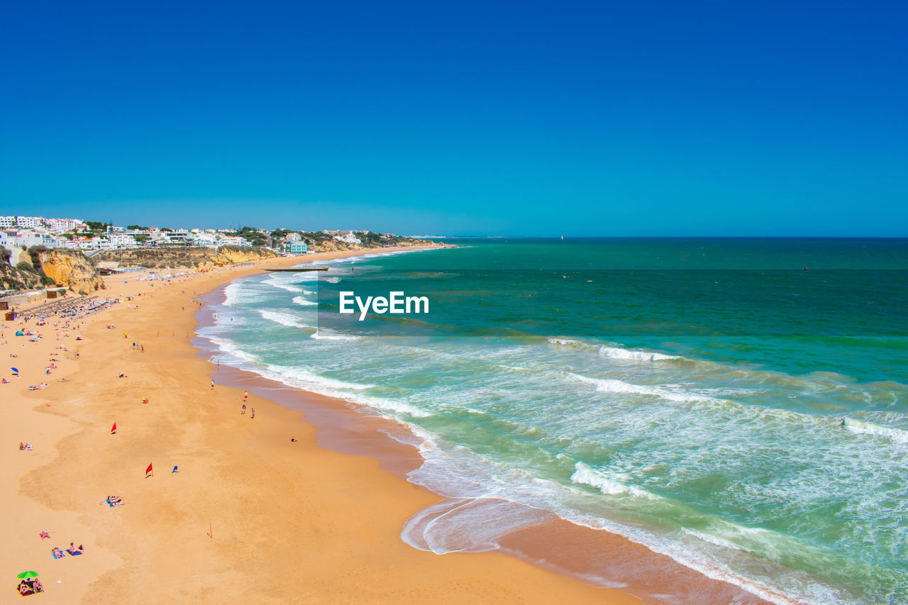 SCENIC VIEW OF BEACH AGAINST CLEAR SKY