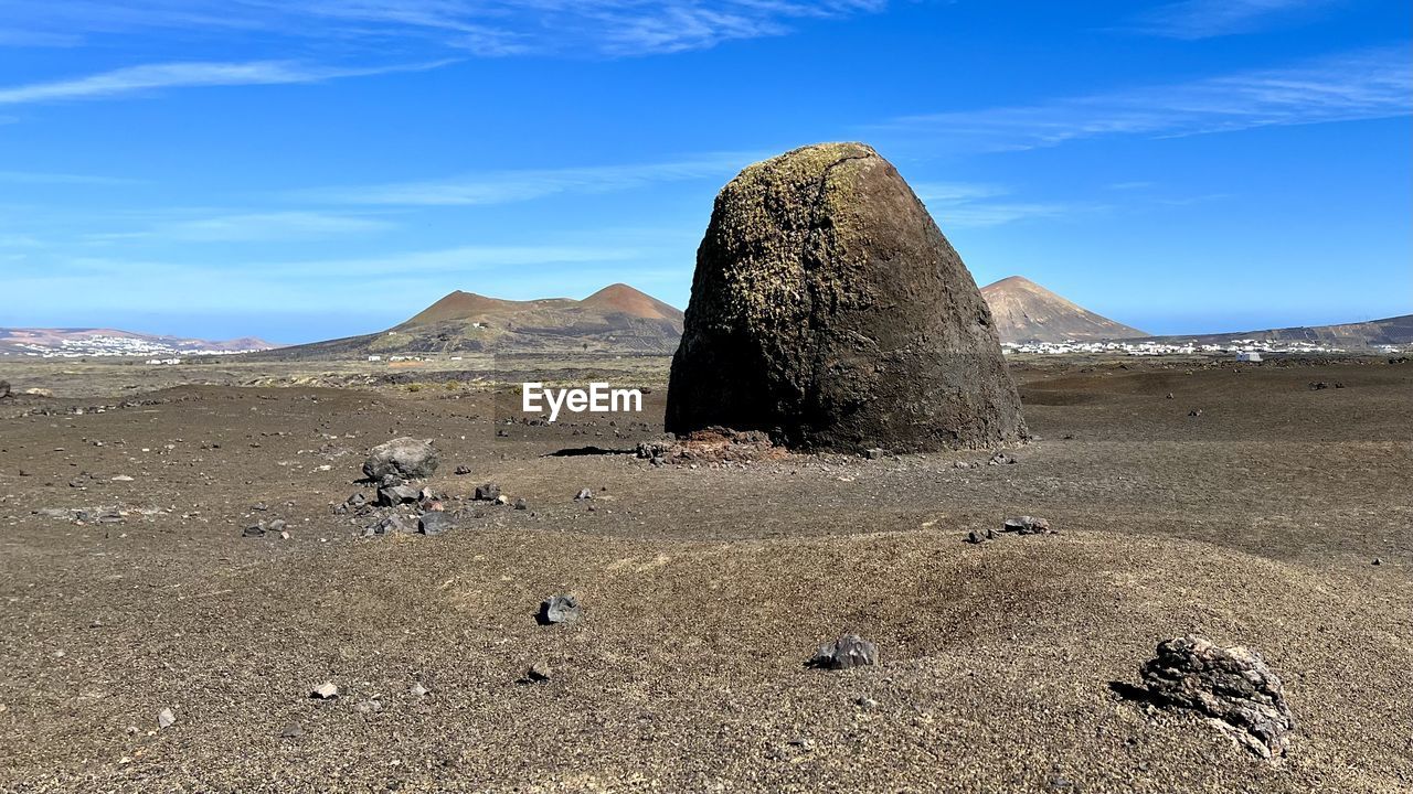 Scenic view of desert against sky