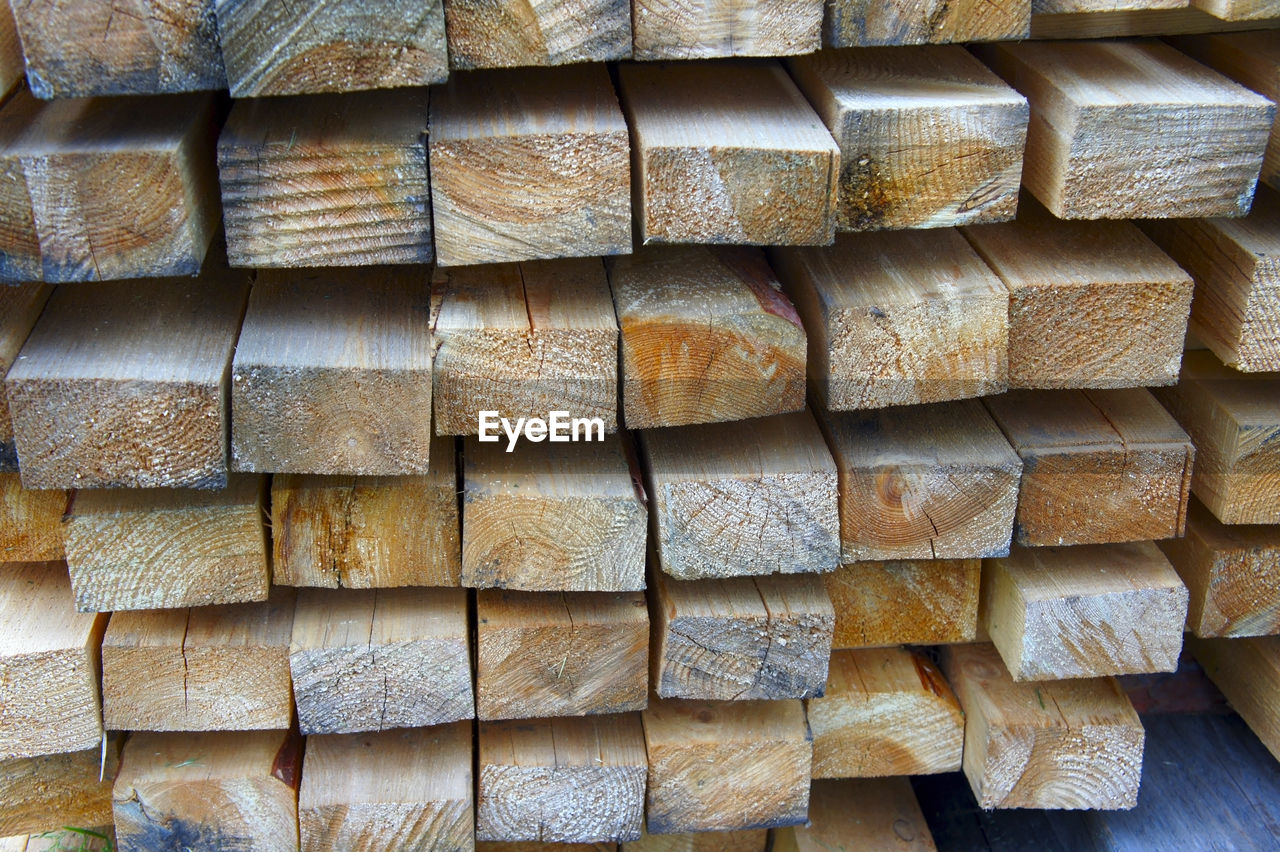 Full frame shot of firewood