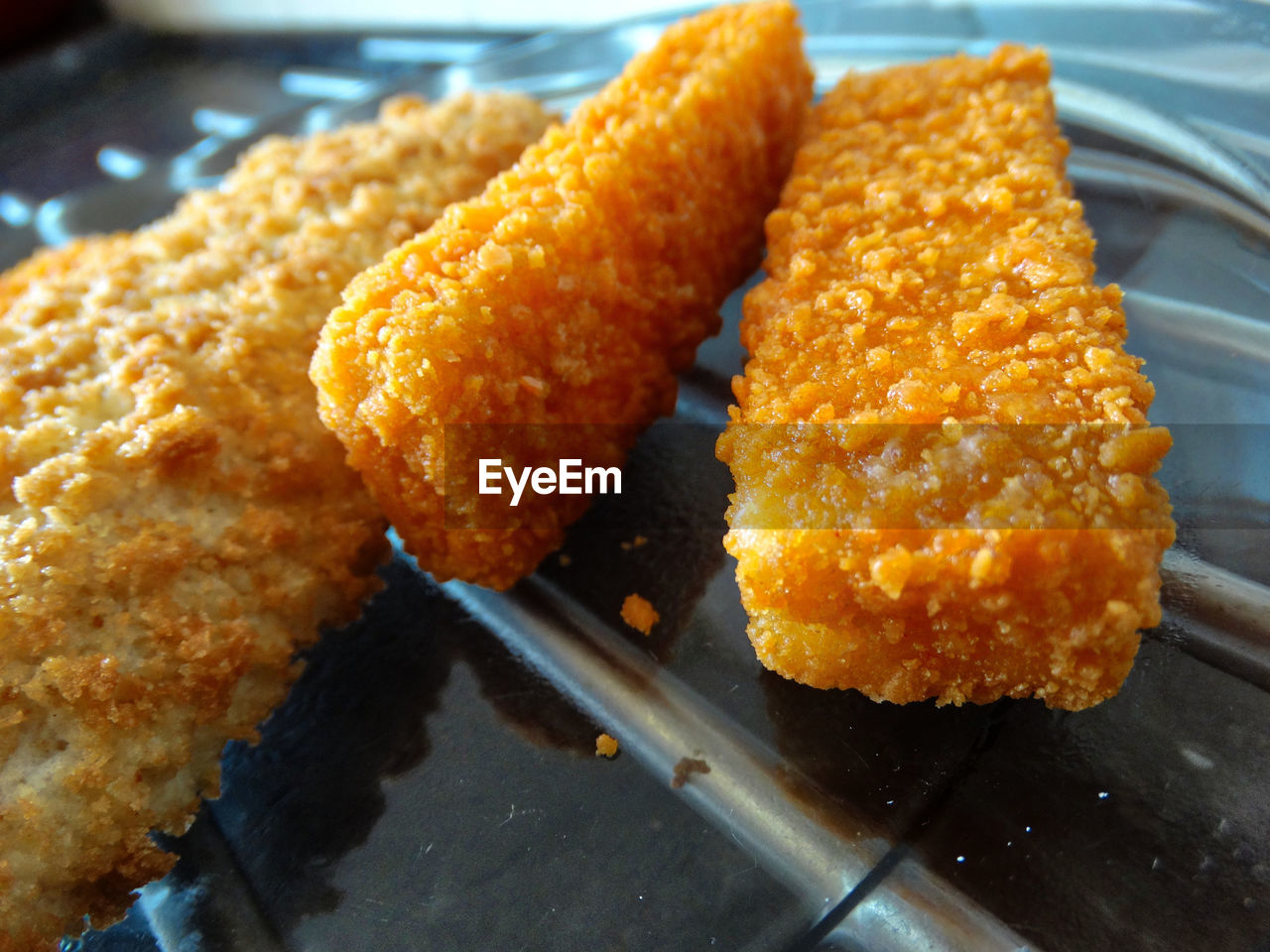 Close-up of served food in plate