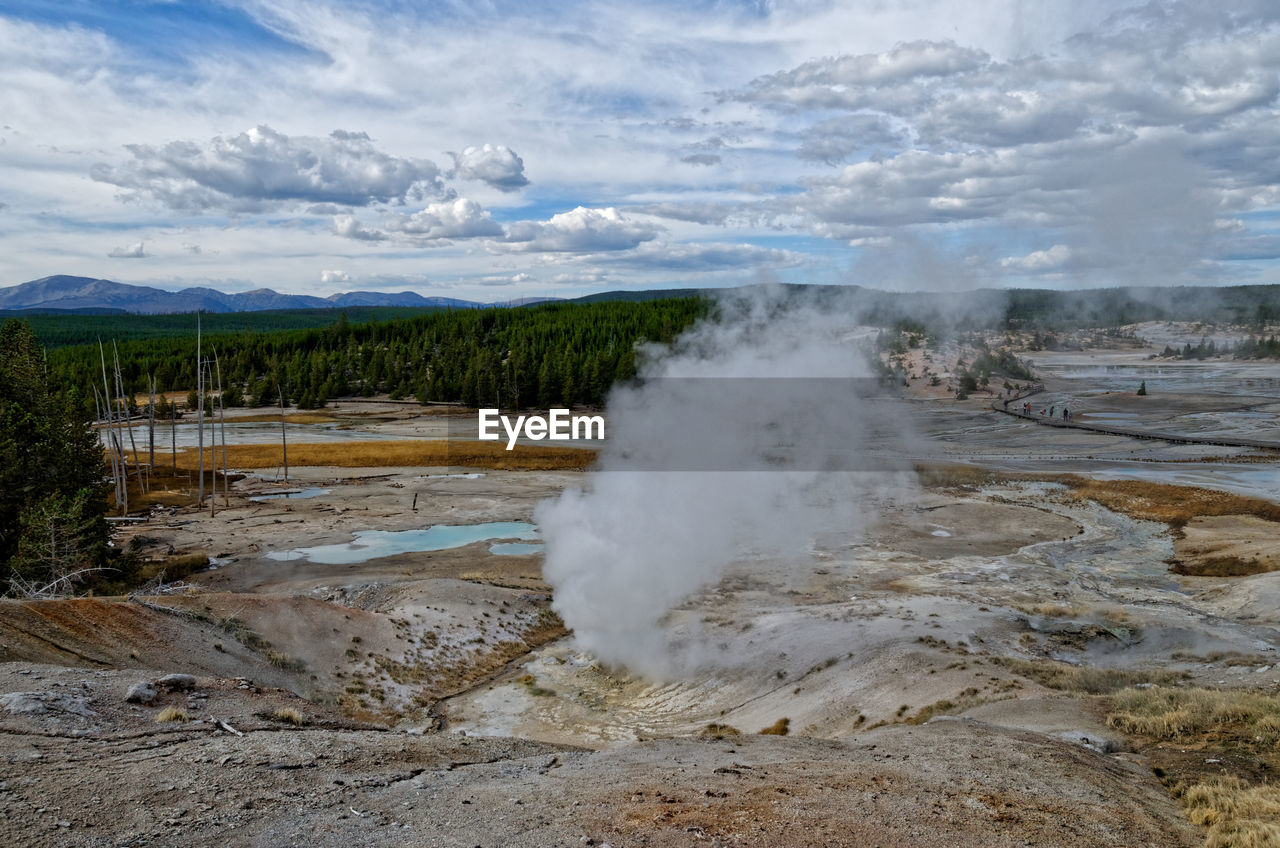 SCENIC VIEW OF CLOUDS OVER LANDSCAPE