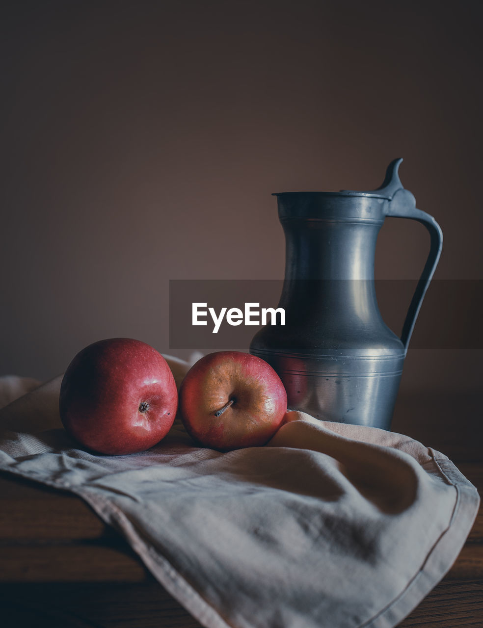 Close-up of apples on table