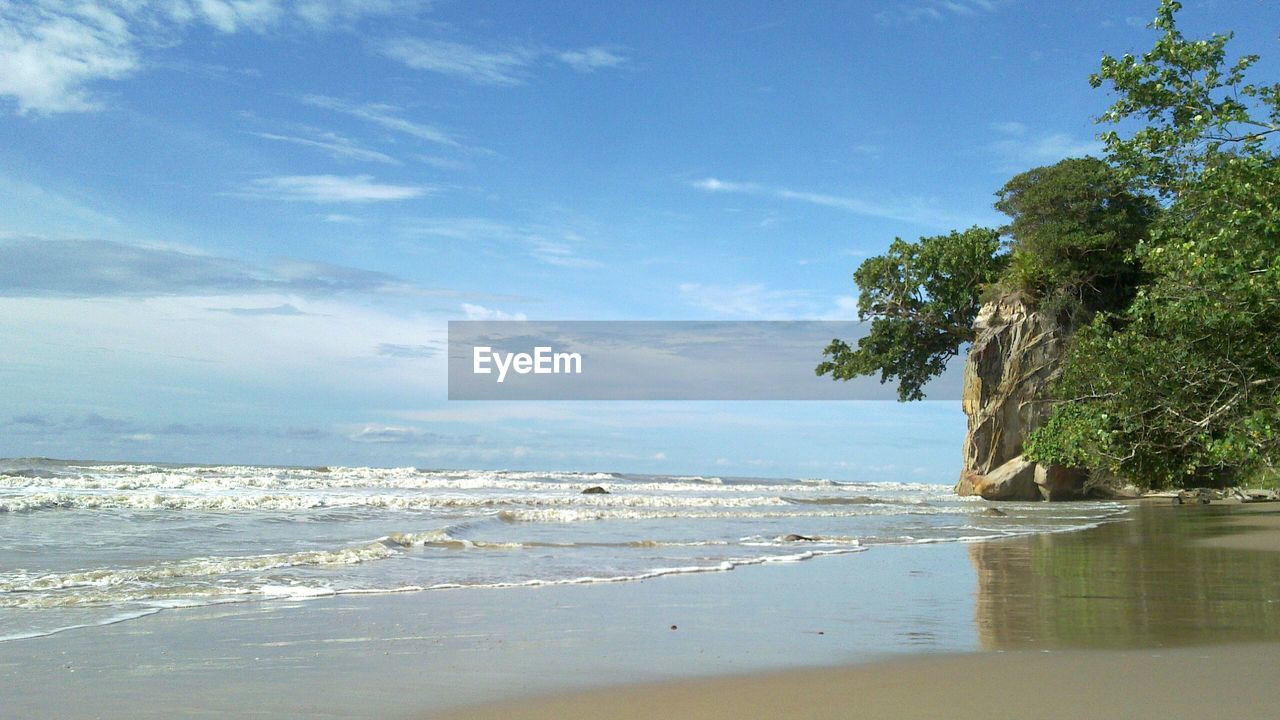 VIEW OF CALM BLUE SEA AGAINST SKY