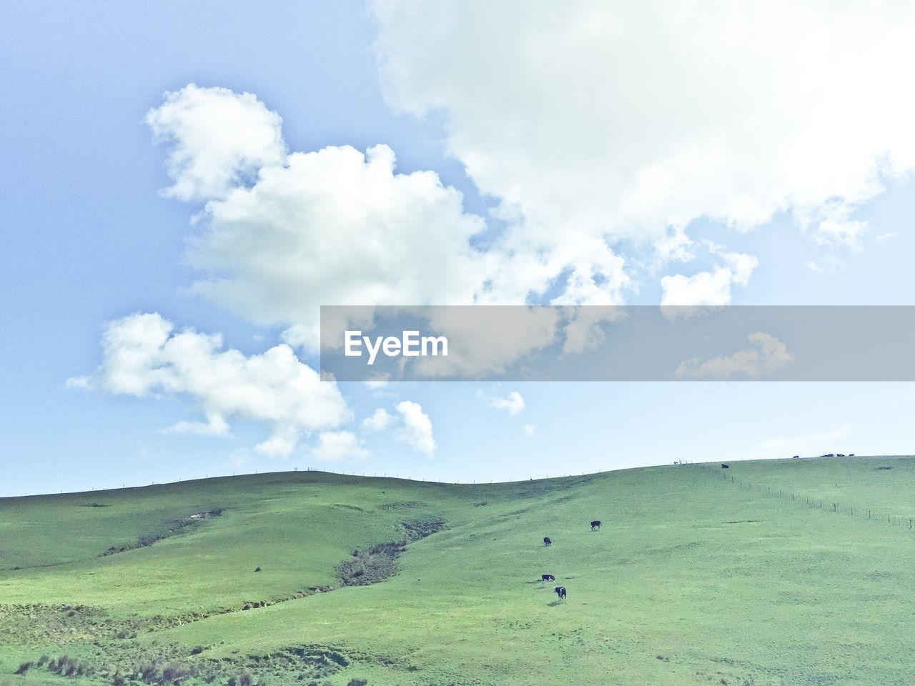 SCENIC VIEW OF LANDSCAPE AGAINST CLOUDS