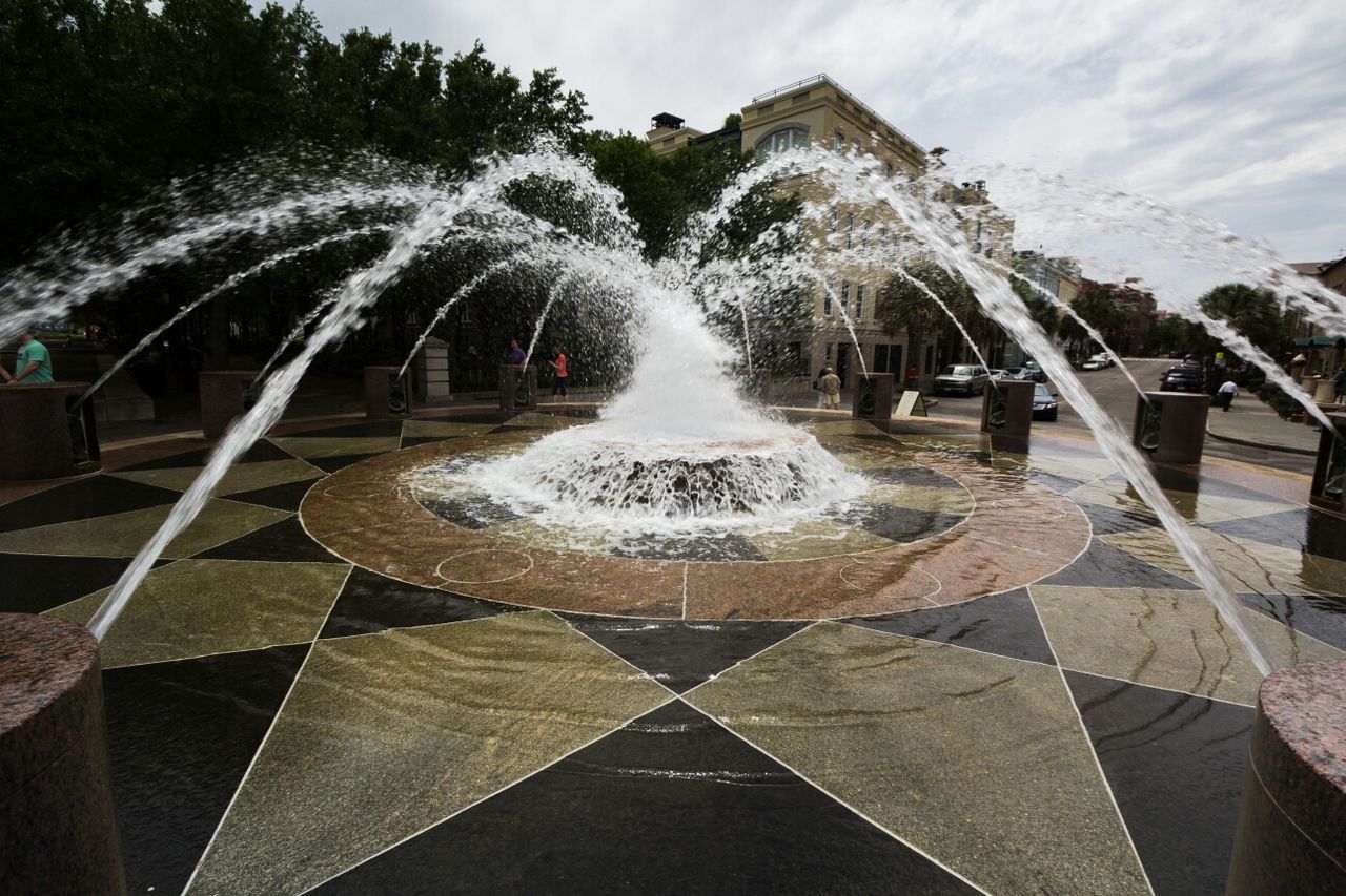 View of fountain