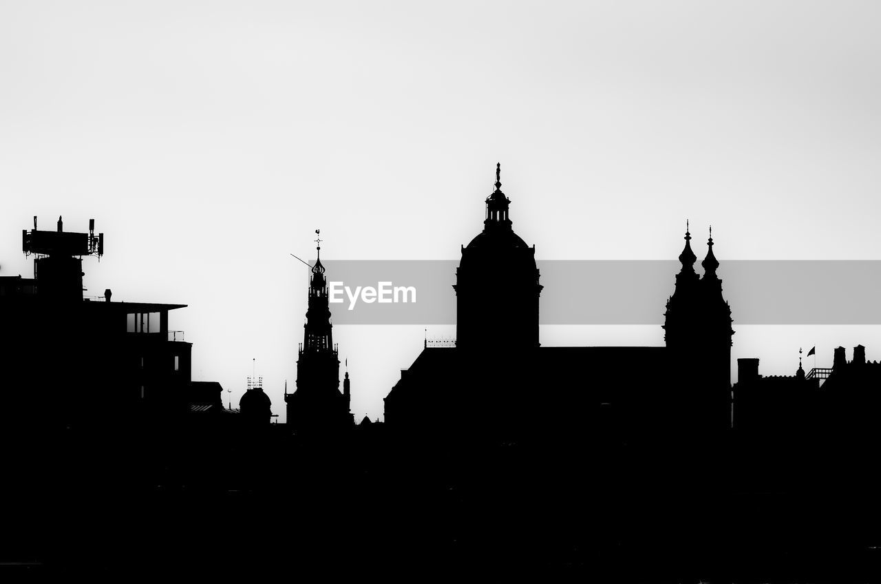 Silhouette of amsterdam