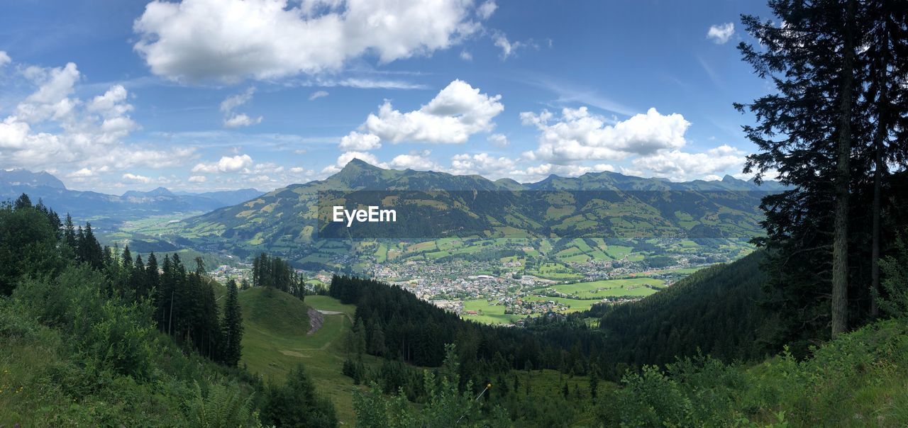 Panoramic view of landscape against sky