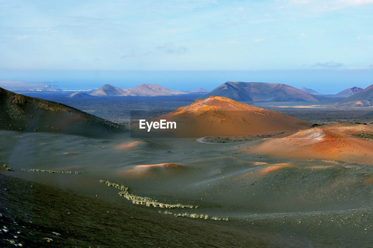 Scenic view of mountain against sky