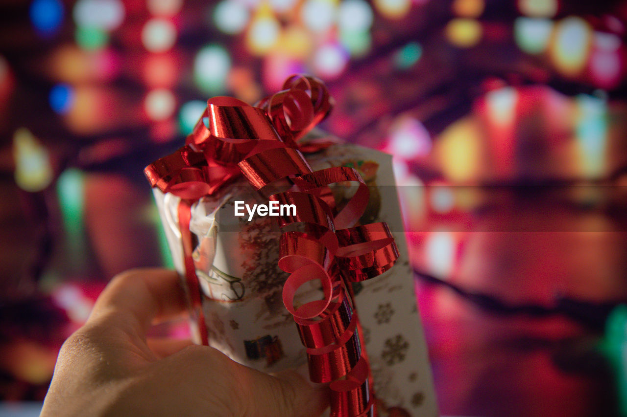 Close-up of present 