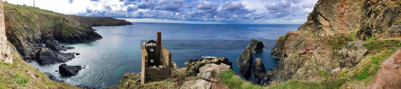 Panoramic view of sea against sky