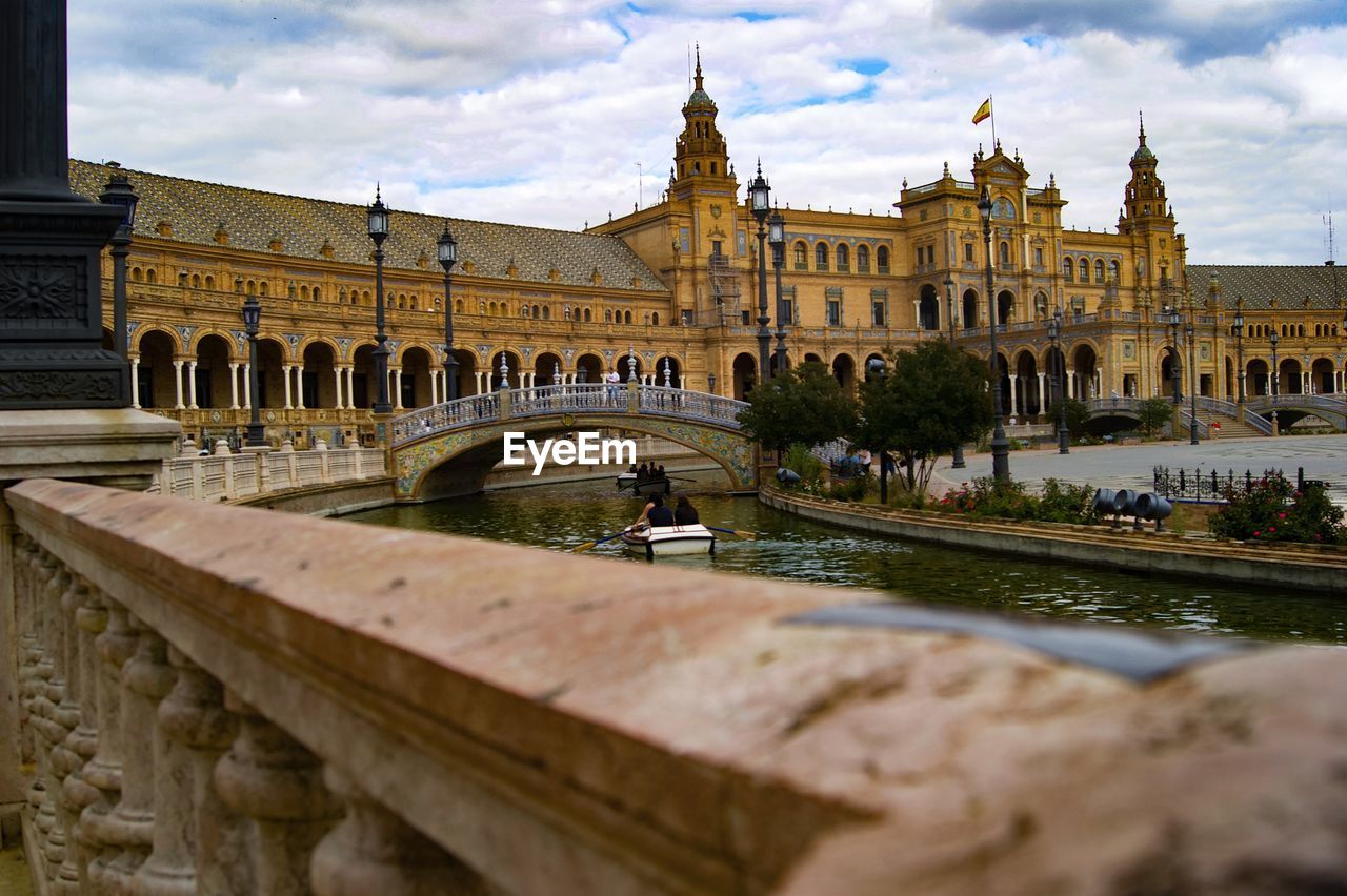 View of historic building against cloudy sky