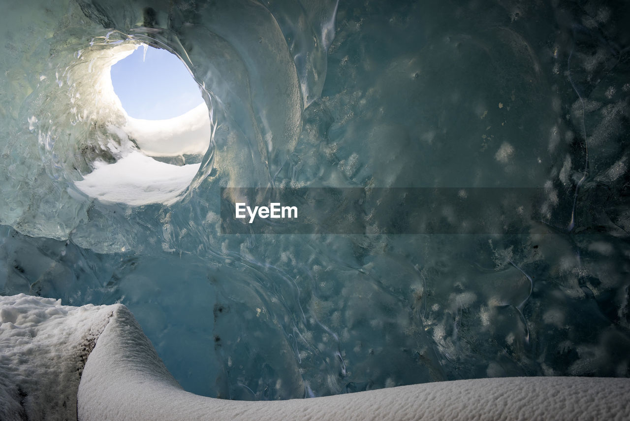 Ice cave from inside