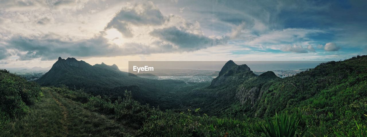 Panoramic view of landscape against sky