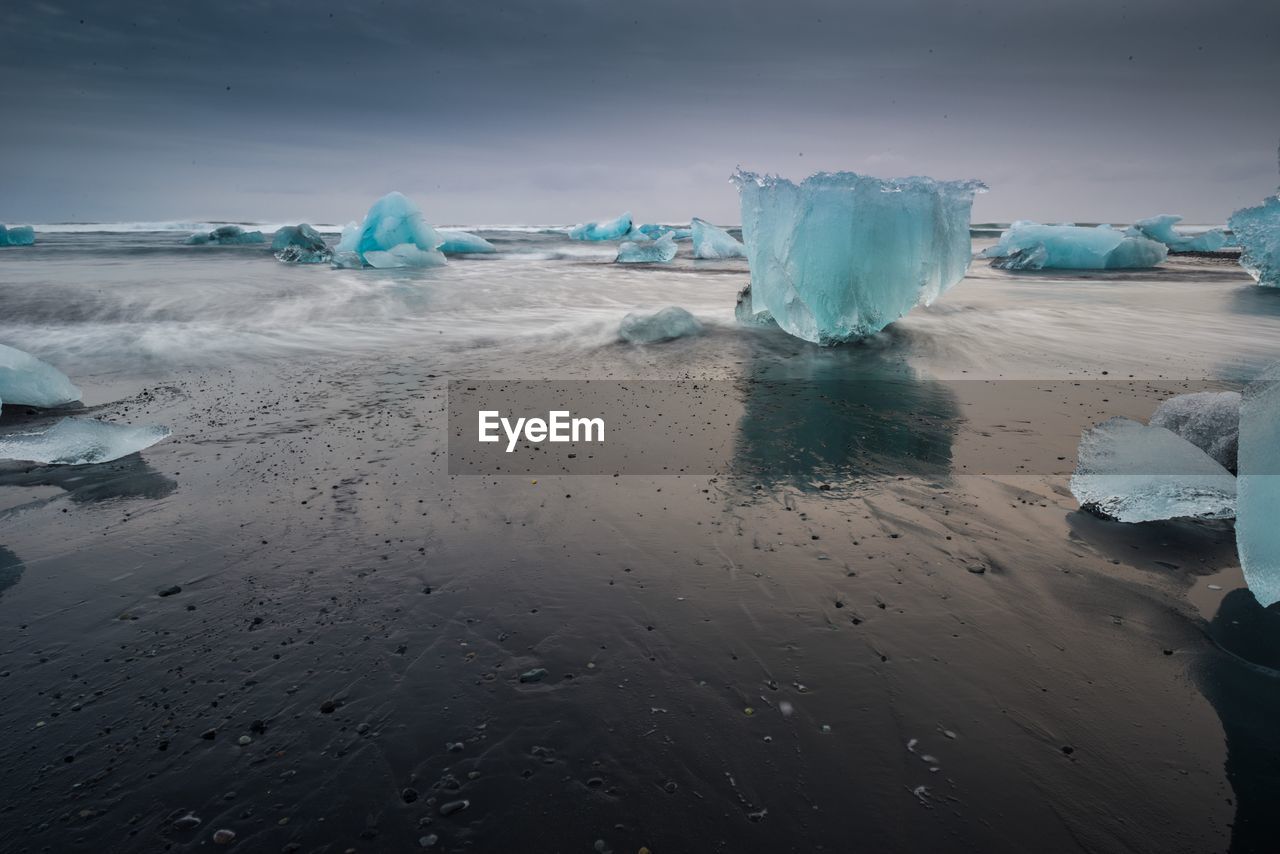 SCENIC VIEW OF SNOW COVERED LAND