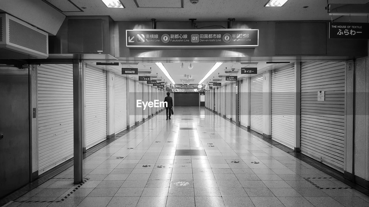 VIEW OF UNDERGROUND WALKWAY