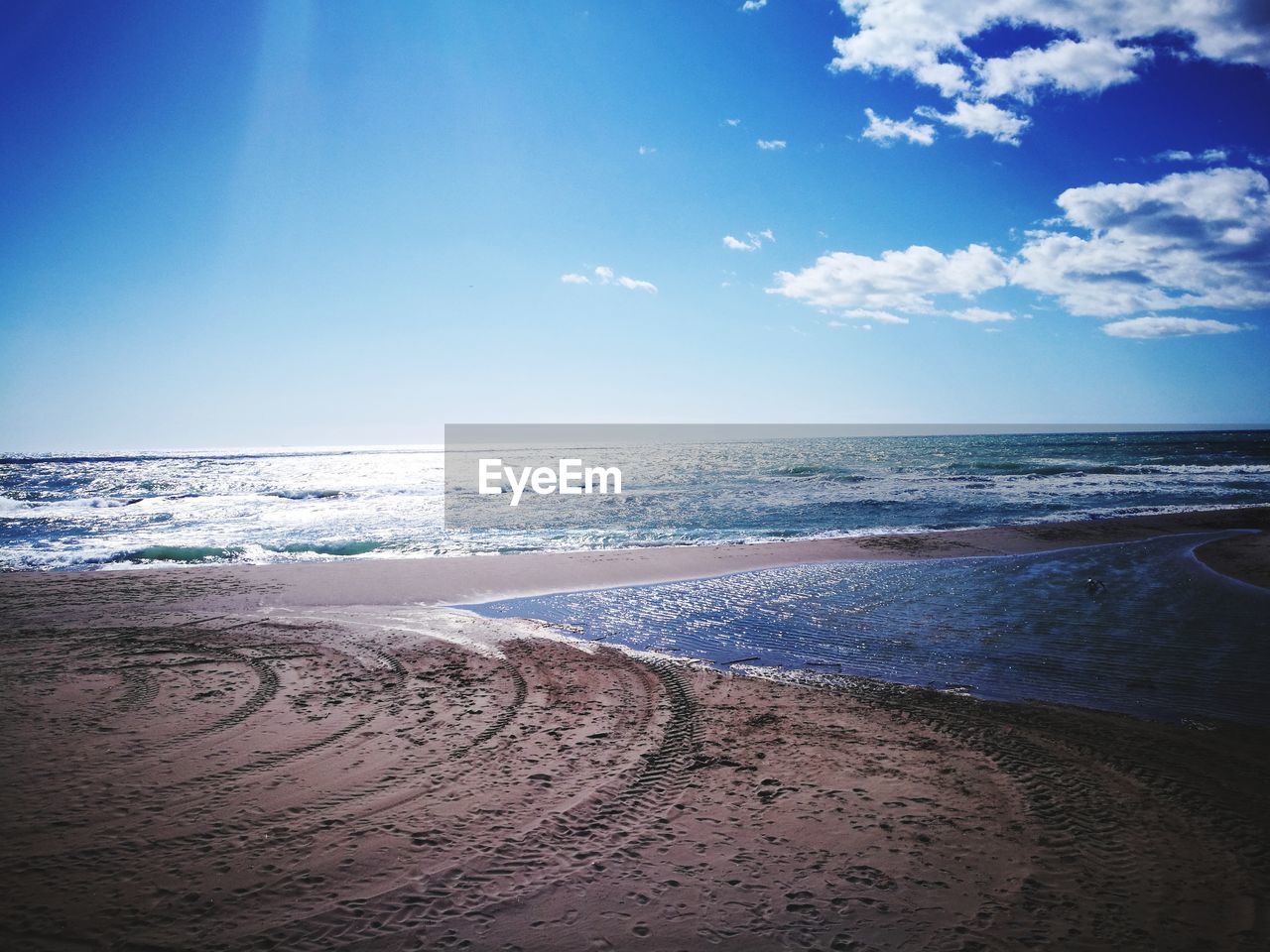 SCENIC VIEW OF SEA AGAINST BLUE SKY