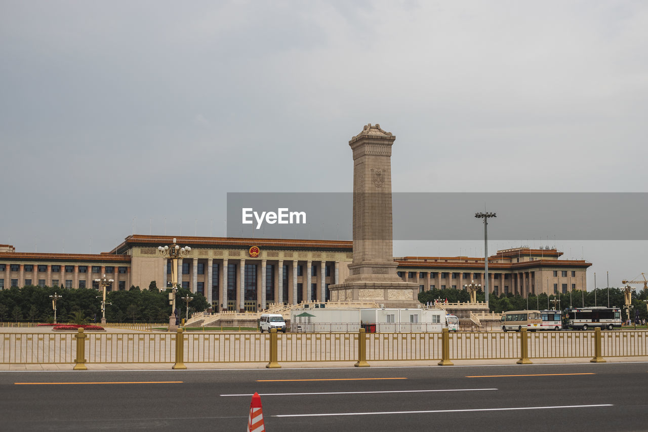 View of the tiananmen square of beijing 