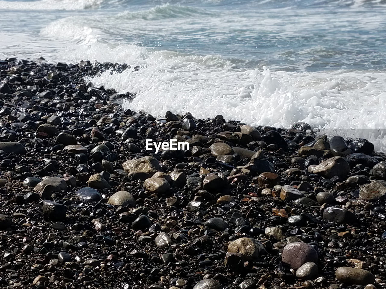 Scenic view of sea waves