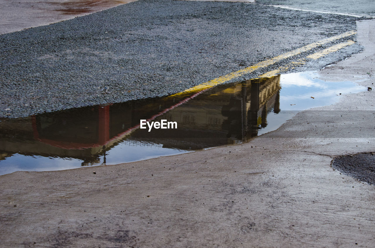 Road in front of building