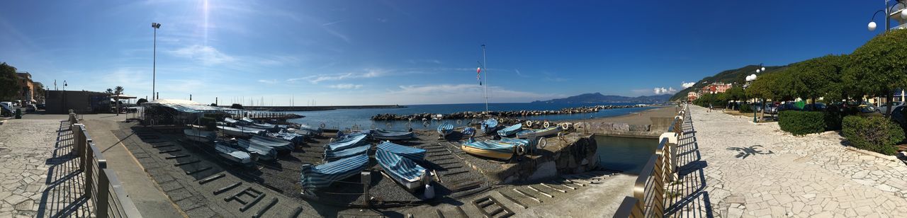 Panoramic view of beach against sky